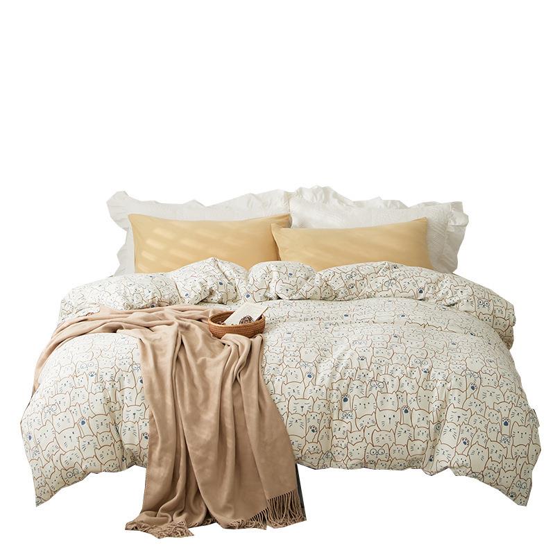 全棉针织罩单棉被套双人纯棉件单品被单人150*2AXB00/200*20cm