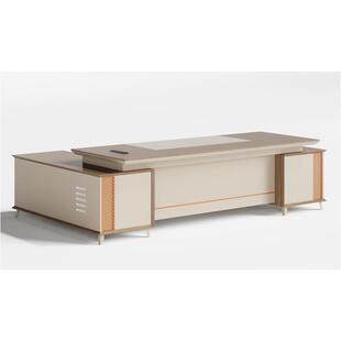 现代简约老板桌总裁办公桌椅背景柜子组合大班台办公室家具大班桌