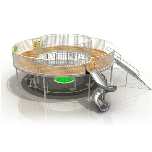 户外不锈钢滑梯儿童无动力游乐设备景区幼儿园组合滑滑梯生产厂家