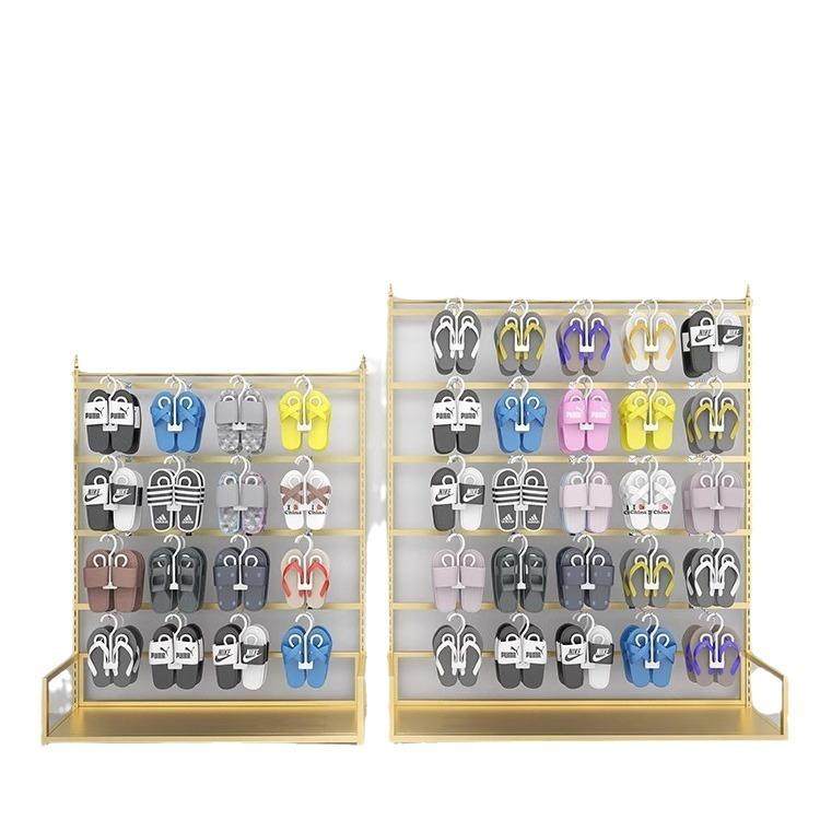 服装店拖鞋展示架超市商场鞋子货架棉鞋凉鞋店铺袜子挂架陈列多层
