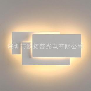 led壁灯 现代风格 led现代简约壁灯 三片方形壁灯
