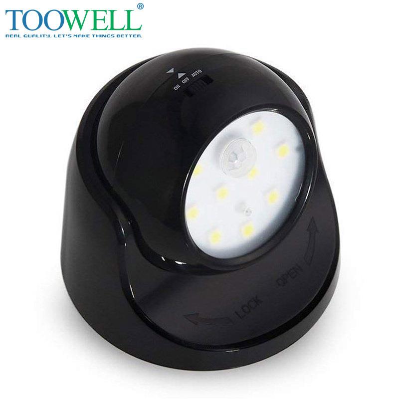 创意智能家居感应灯360度旋转球形LED感应夜灯楼道台阶庭院感应灯