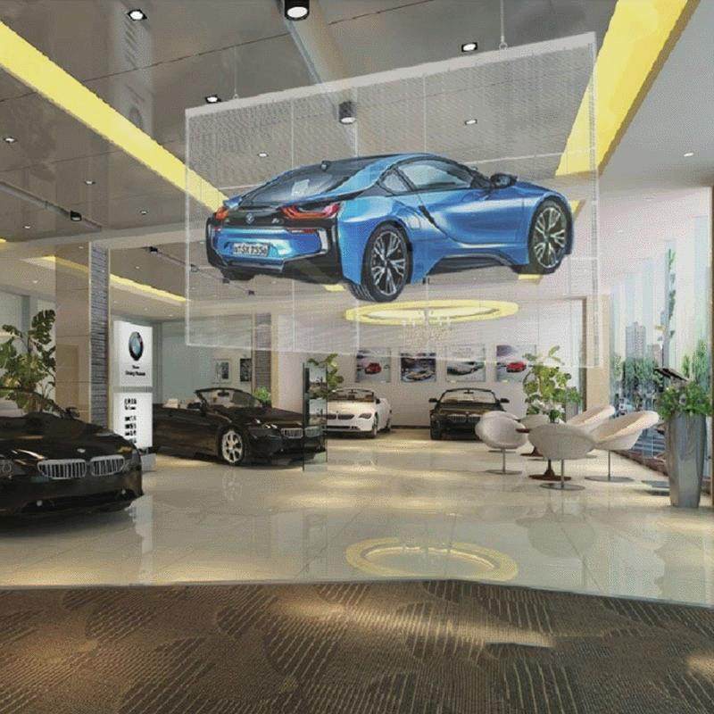 专业供应 LED透明全彩显示屏 P3.91透明高清广告宣传电子屏大屏幕