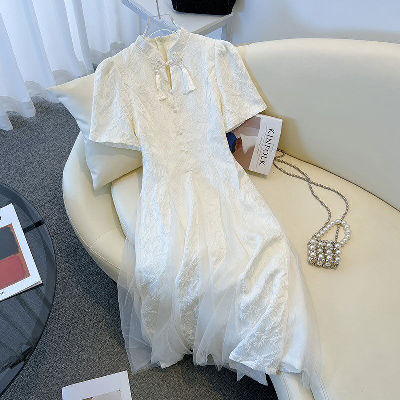 速发订中礼服新婚式伴娘服日夏高级感小众气质姐妹团旗袍连衣裙常