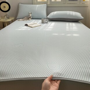 速发可款夏季冰提单凉席三件套款新折叠可水洗学生宿舍花人席