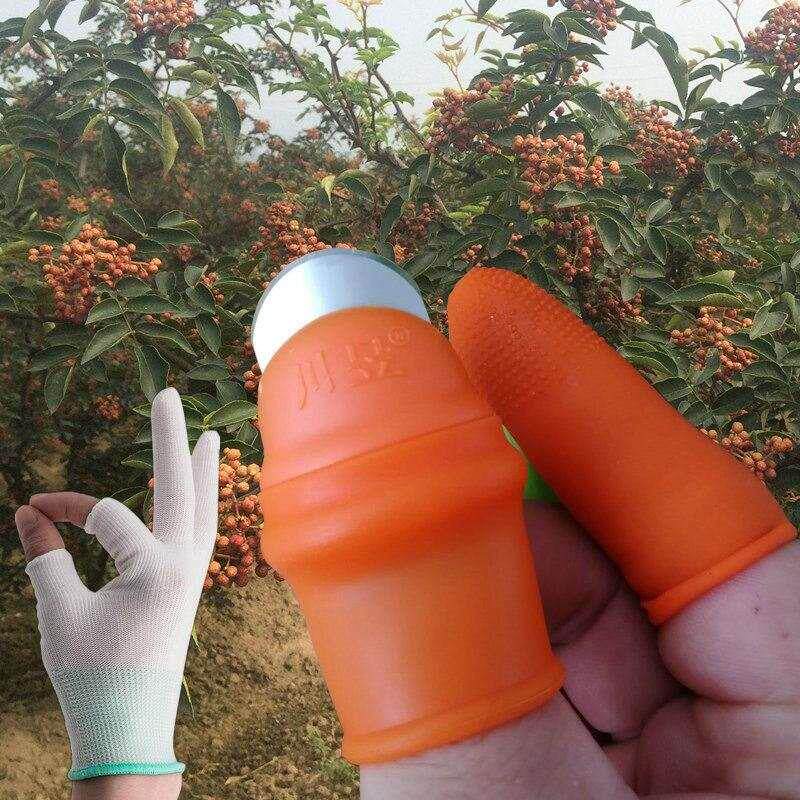 现货速发摘花椒手套神器采摘指甲手套拇指采摘刀花椒采摘神器疏果