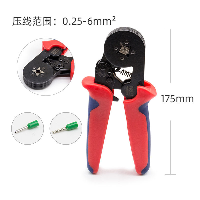 现货速发管型冷压压线钳端子钳多功能压接钳D夹线钳电工工具手动4
