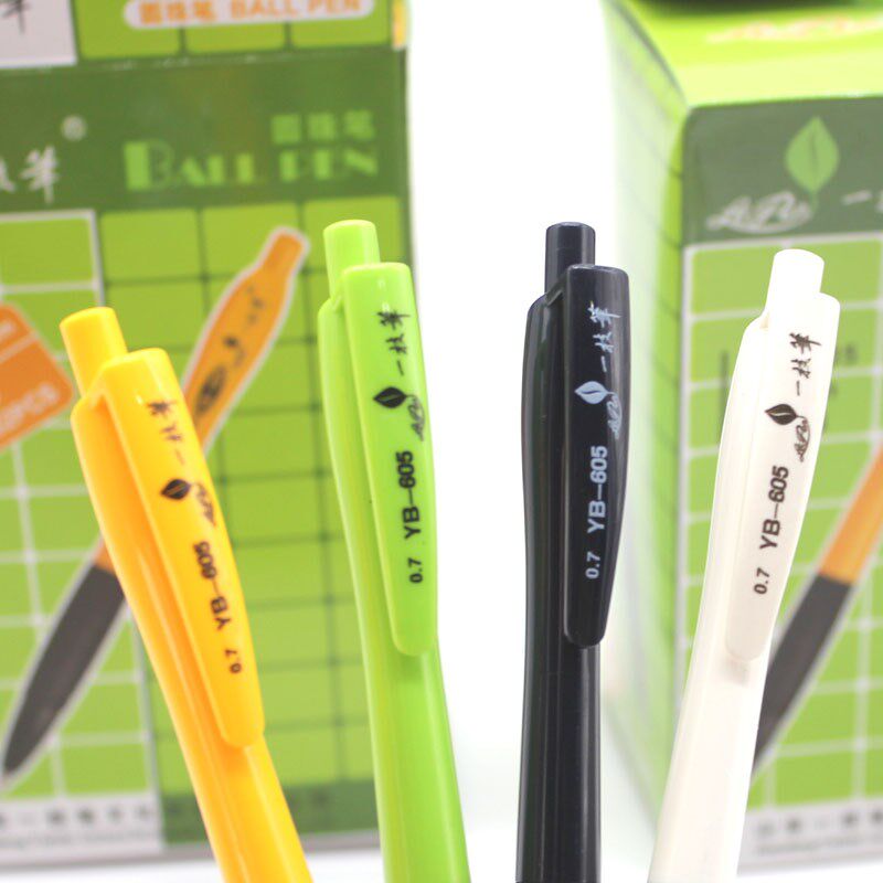 现货一支笔圆f珠笔免邮 圆珠笔学生办公 按动原子笔蓝色