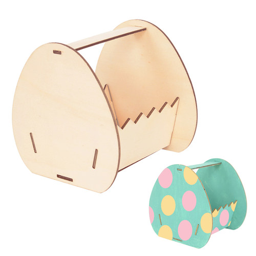 现货速发1Set Woode ster Egg Basket  Ued Crts Egg Tr
