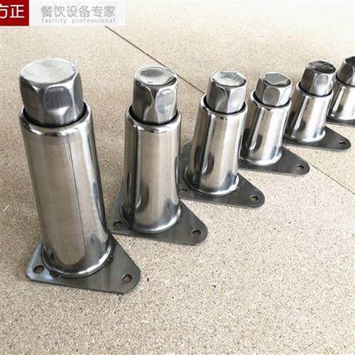 现货速发不锈钢调节腿脚工作台碗盘柜货架炉灶水吧台重力脚家俱脚