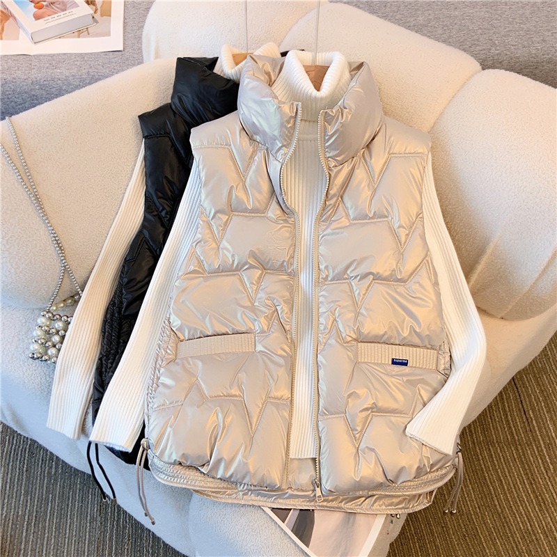 速发大码棉服外套外穿肩心坎背胖妹妹20亮5秋冬新款宽松2面叠穿马