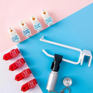 速发手机配件挂钩锁防盗锁扣小红锁解市货架柜槽0洞洞板超锁器10