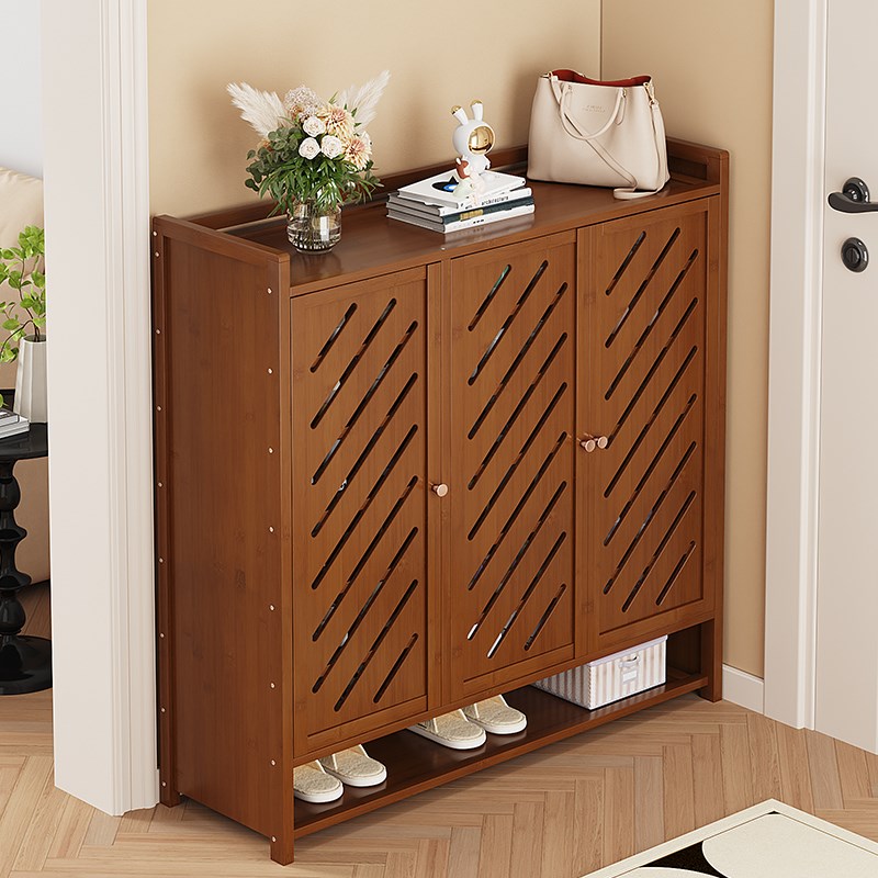 速发鞋柜免安装一体式门口家用入户门外走廊屋用叠纳收折多层鞋架