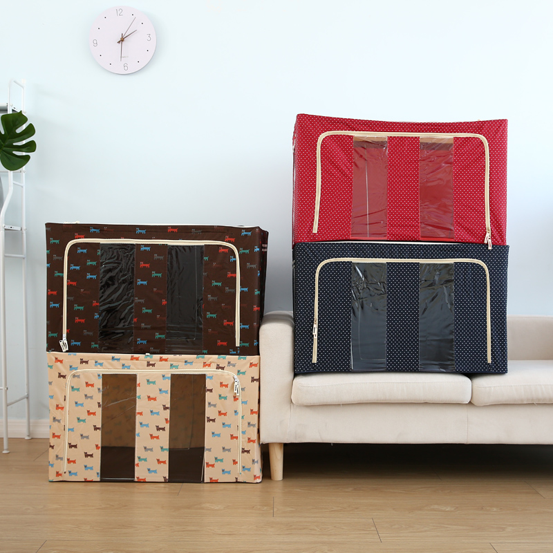 速发150L套装被纺箱牛津纳装衣服棉收子衣物收纳袋储物箱整理箱