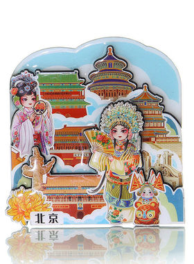 中国冰箱贴北京天津石家庄秦皇岛郑州洛阳开封旅游文创纪念品