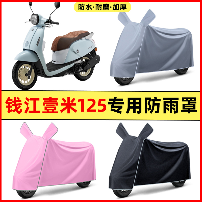 钱江壹米125一米阳光125/150踏板摩托车改装饰配件车衣防晒防雨罩