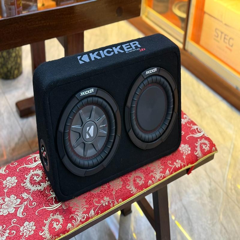 议价K牌kicker8寸推免式双低音炮低音炮，K牌低音炮，原