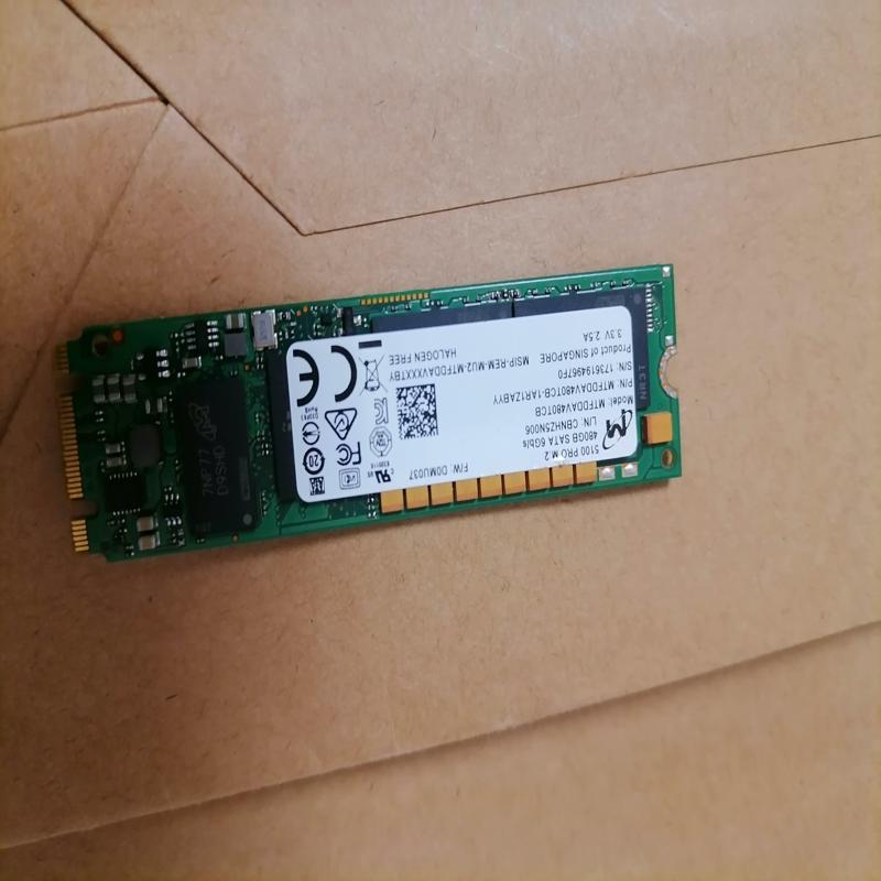 议价美光，5100 PRO M.2，480G，实物如图，功能