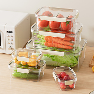 冰箱收纳盒整理盒透明食物保鲜盒食品级鸡蛋储存盒蔬菜水果冷冻盒