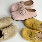 粉色包头拖 外穿懒人拖鞋 DCYI勃肯鞋 女半托厚底增高软底小个子单鞋