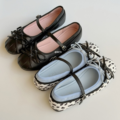 DCYI黑色芭蕾玛丽珍小皮鞋女单鞋