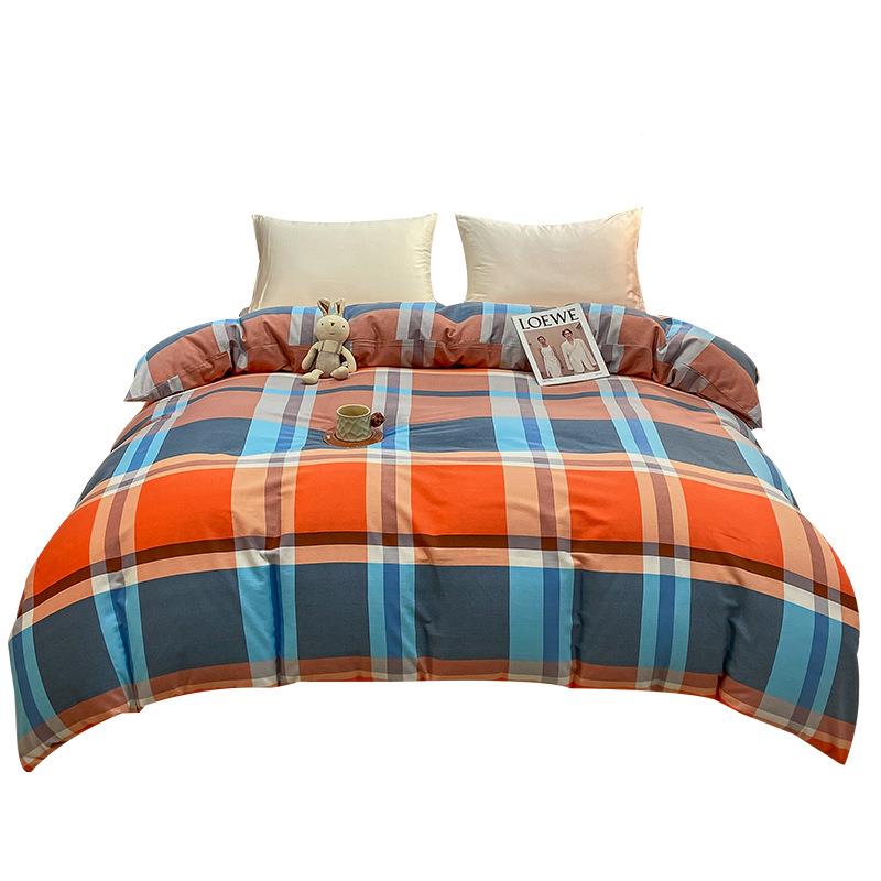 1全棉加厚00％纯棉人加厚毛被套单件双人加大被罩棉单学全生宿舍