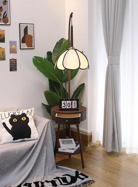 复柜古中古风落地29143灯室客厅氛围沙发边卧几几床头台灯置物架