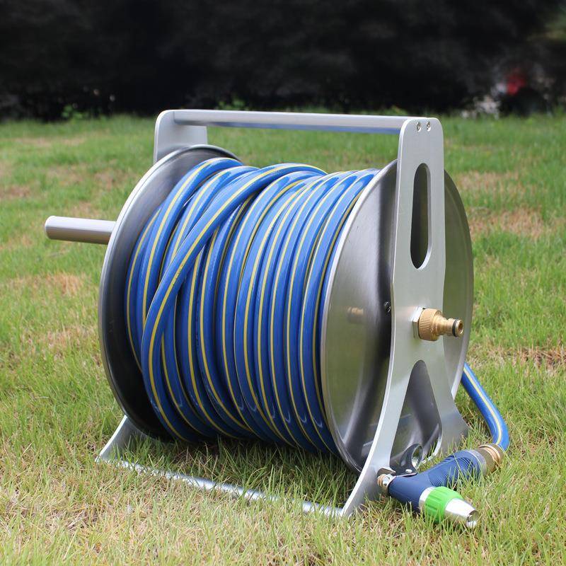 不锈钢水管收纳架浇水园软管家用艺高压园WW10112-花园林管水管车