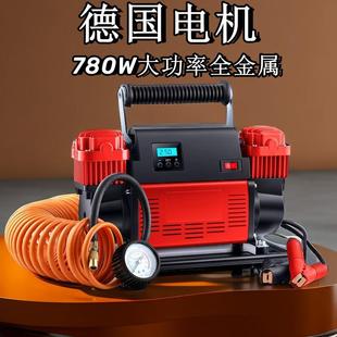 双缸压大功K率漠越野suv沙汽车用电动 Fi车137载打气泵12v便高携式
