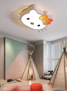 可爱猫儿童房灯男其孩房间卡通卧679室意吊灯创护眼幼儿园灯个性