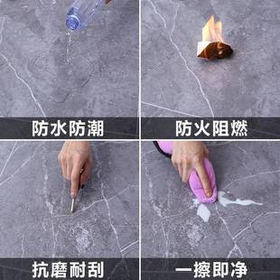 加厚耐VYI磨地板革家用水贴地直接泥铺防水阻v燃pc地板地胶贴纸