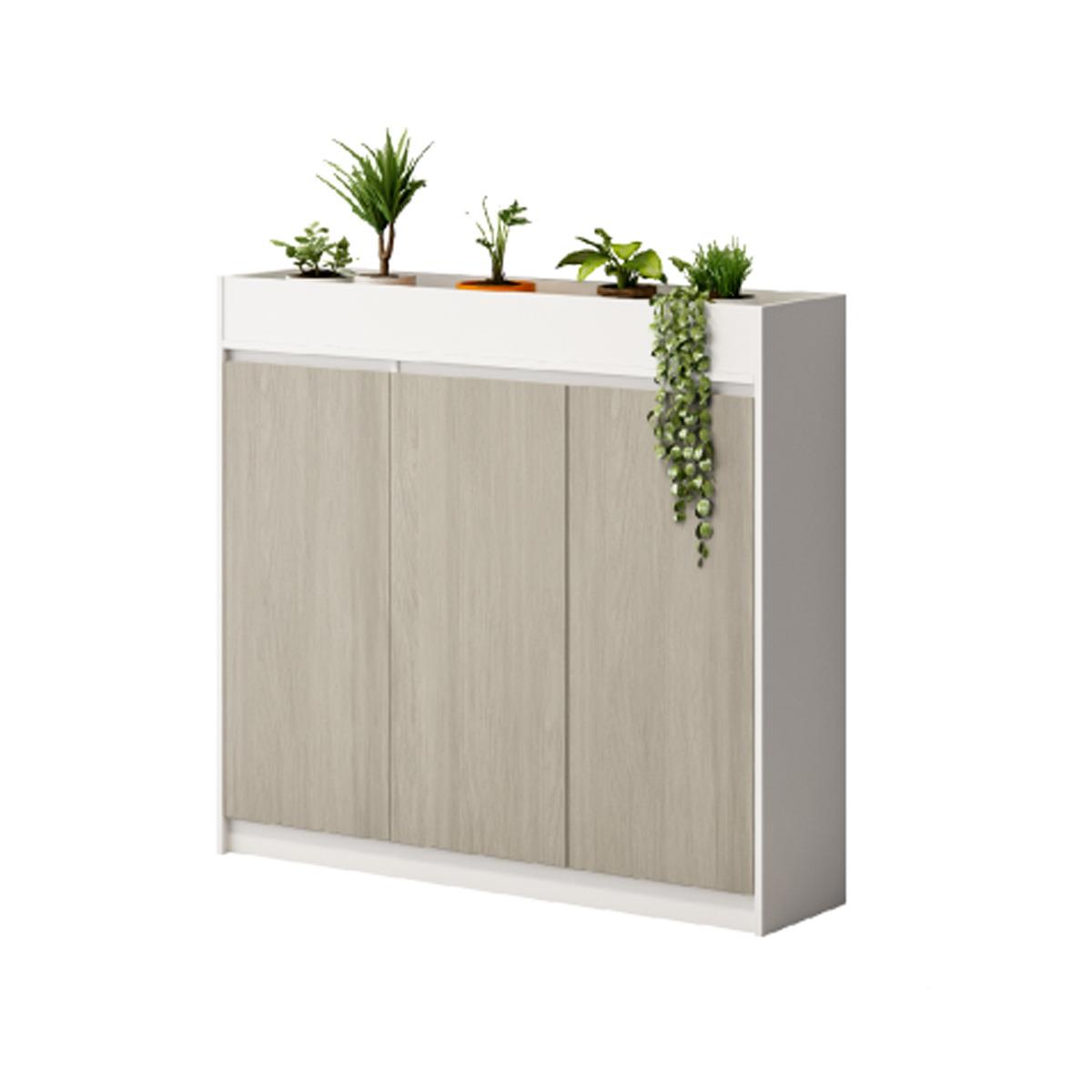 办花槽柜公室花文件柜柜矮木柜办公室槽隔断柜花草侧边资料质储物