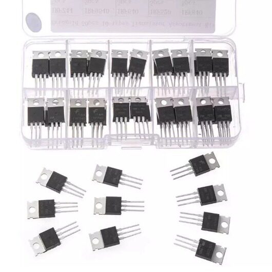 50pcs 10种系列晶体管套件IRFZ44 510 520 530 540 640 740 840 - 实物图