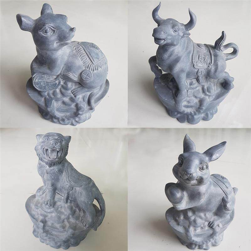 雕石12生青石摆件石雕刻鼠牛虎肖兔龙蛇马羊材猴鸡狗猪sdsdsx35石