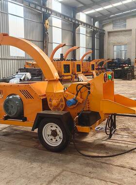 干湿枝条OVC秸秆竹子材型碎枝机柴油电移动式大园木粉林绿化树枝