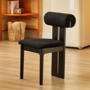 中古风实餐椅法家河用式 复古BPI靠背椅子餐厅木餐桌椅轻奢化妆马