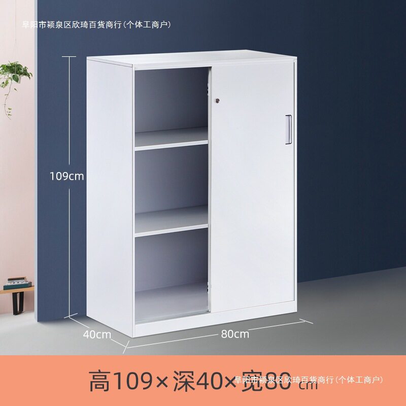 办公室铁皮文件柜密码锁储物矮柜