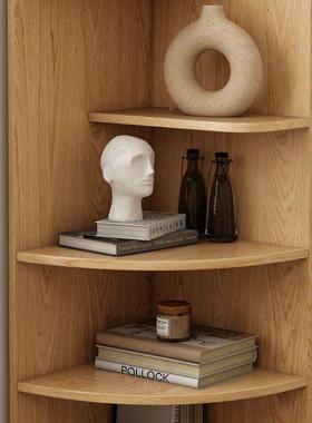 简约三角客厅靠墙转用角柜小柜墙角柜户型家角落HLZ柜实木转角置