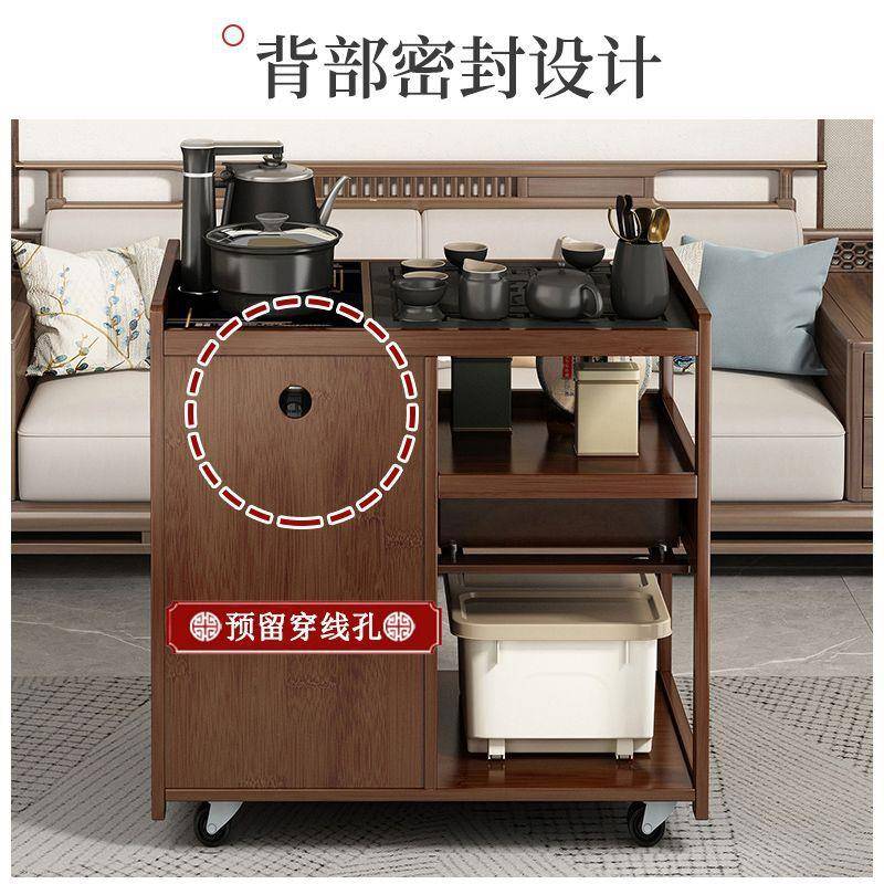 现代简约可KDD移动茶桌家一用茶几客厅高型茶台小户阳档台烧水壶