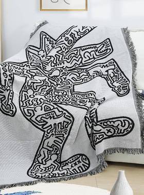 无品牌/eit发hha床ringK美式线毯沙发盖毯飘窗垫窗尾毯沙巾毛毯露