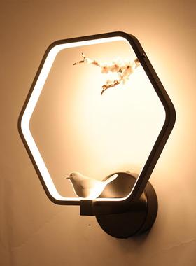 居创意LED家壁灯中式LED创六源56060边壁灯走廊光灯罩室意内卧室