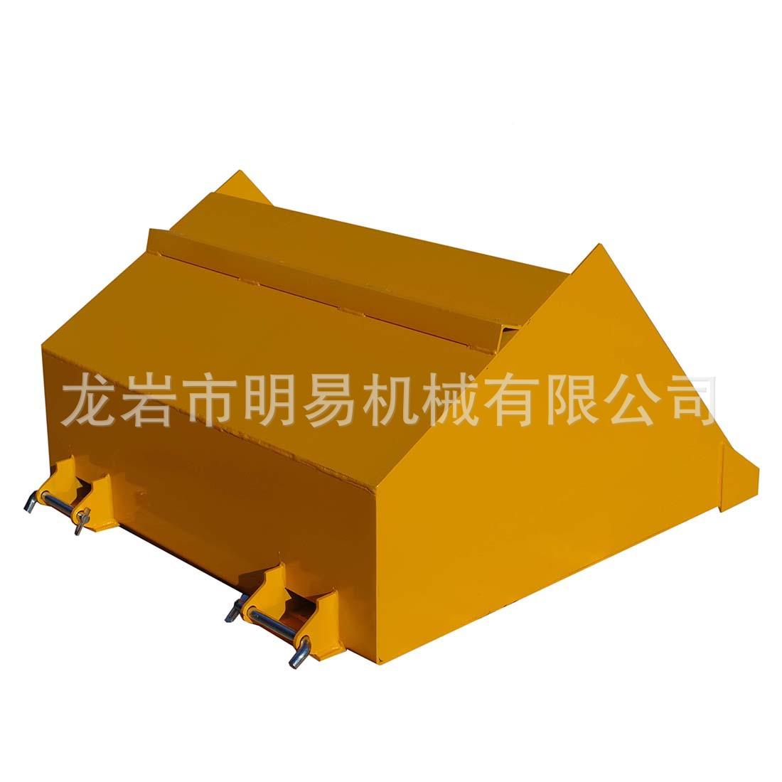 无品牌/叉车装铲斗厚钢材废料斗运工输铲斗叉车属具厂加倾翻改斗