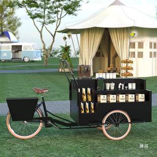 活动商场三布置花车移动轮车倒骑贩卖车摆摊摊位户驴外商793店门