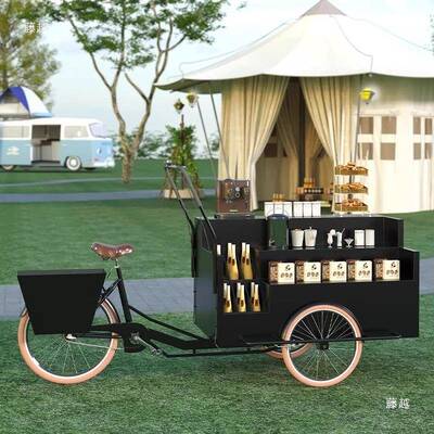 活动商场三布置花车移动轮车倒骑贩卖车摆摊摊位户驴外商793店门