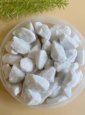 BSS001色厂家直销白砾石碎石白色白子石工程铺路园艺白石头