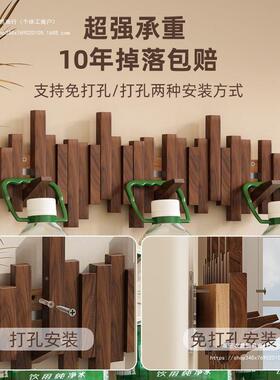 钢琴帽键挂衣架墙上壁挂门玄关挂进钩61012意入户门衣服木质创门