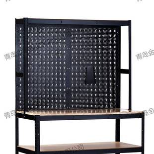 KWT120汽修工作台挂板洞洞板带挂钩工作台厂家仓库铁架子