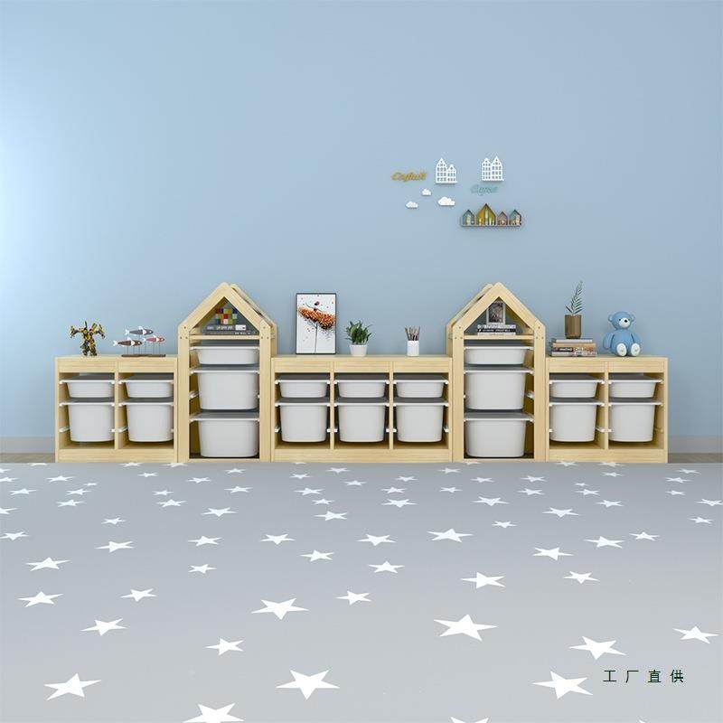 儿童玩具收纳面架物柜大容量置书60399架桌木简实易小型绘本架