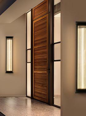 户外防水现代简约酒店LE壁灯别墅柱露台大门口外墙庭84412子院灯D