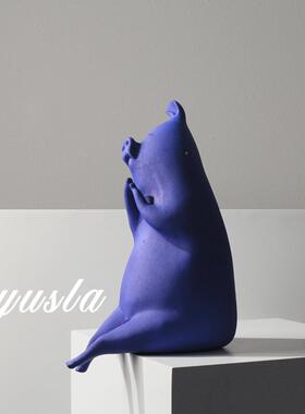 简卡通可爱动物样WIB板间摆件客厅家居约童电视儿柜房玄关柜软装